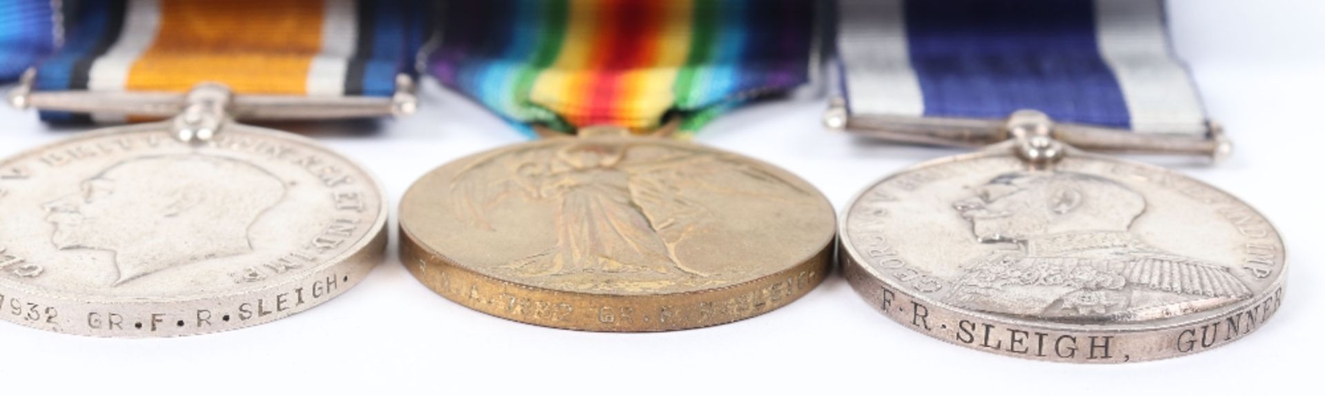 Royal Marine Artillery Naval Long Service Medal Group of Four - Image 3 of 5