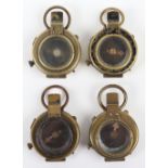 4x WW1 British Officers Compasses