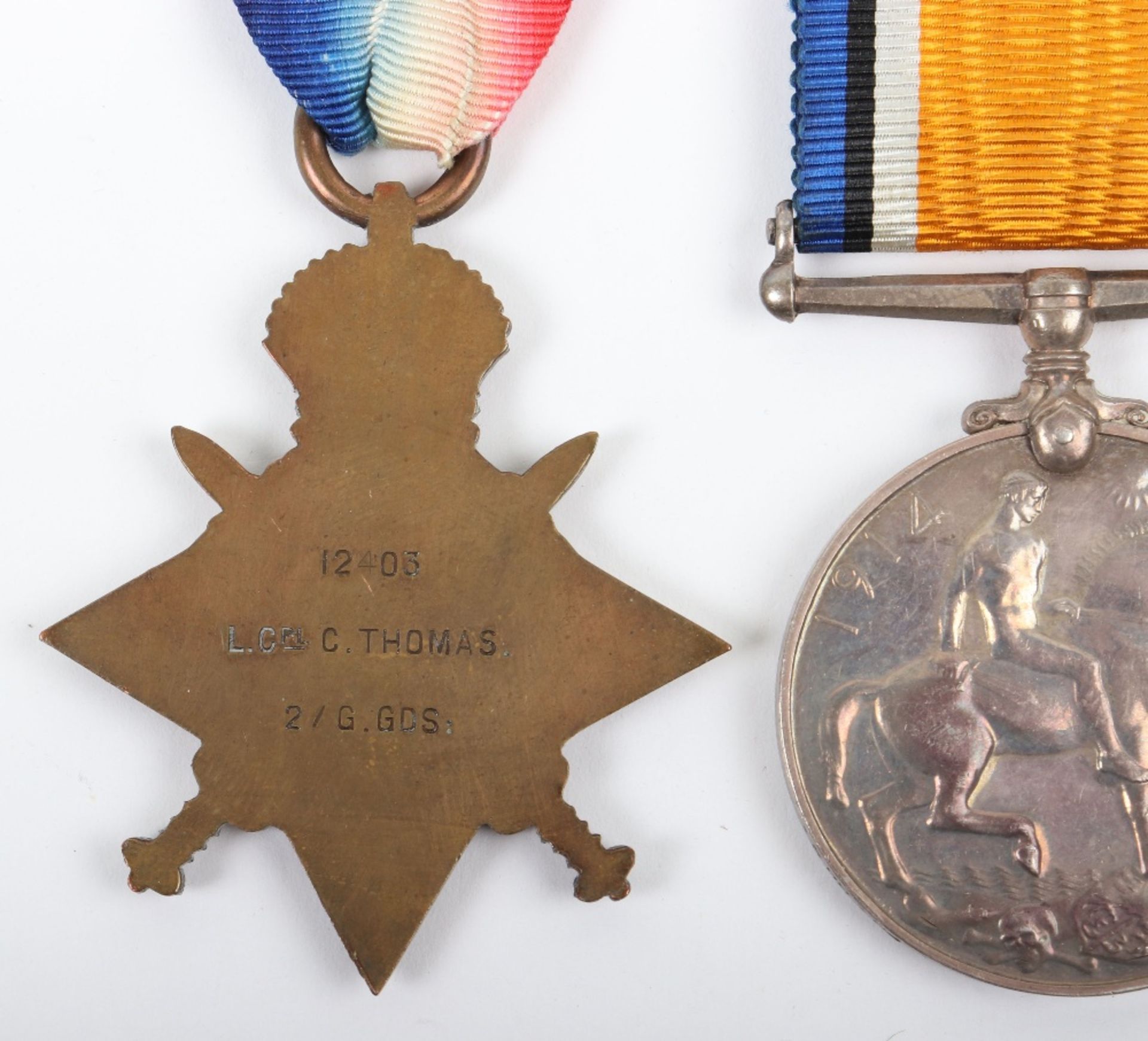 Great War 1914 Star Trio Grenadier Guards / Welsh Guards - Image 7 of 7