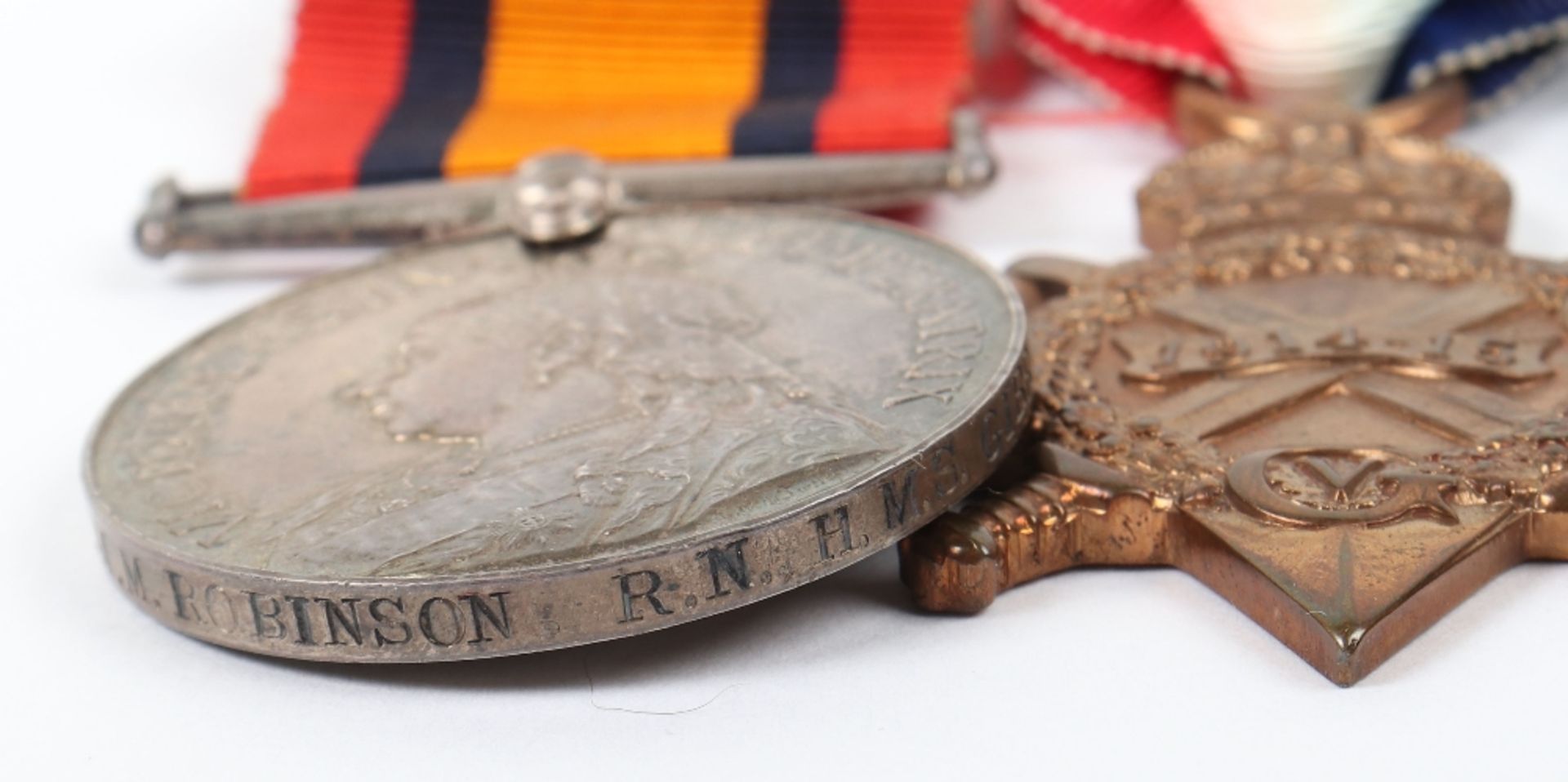 Boer War and WW1 Medal Group of Four Commander William Malcolm Martyr Robinson - Image 2 of 10