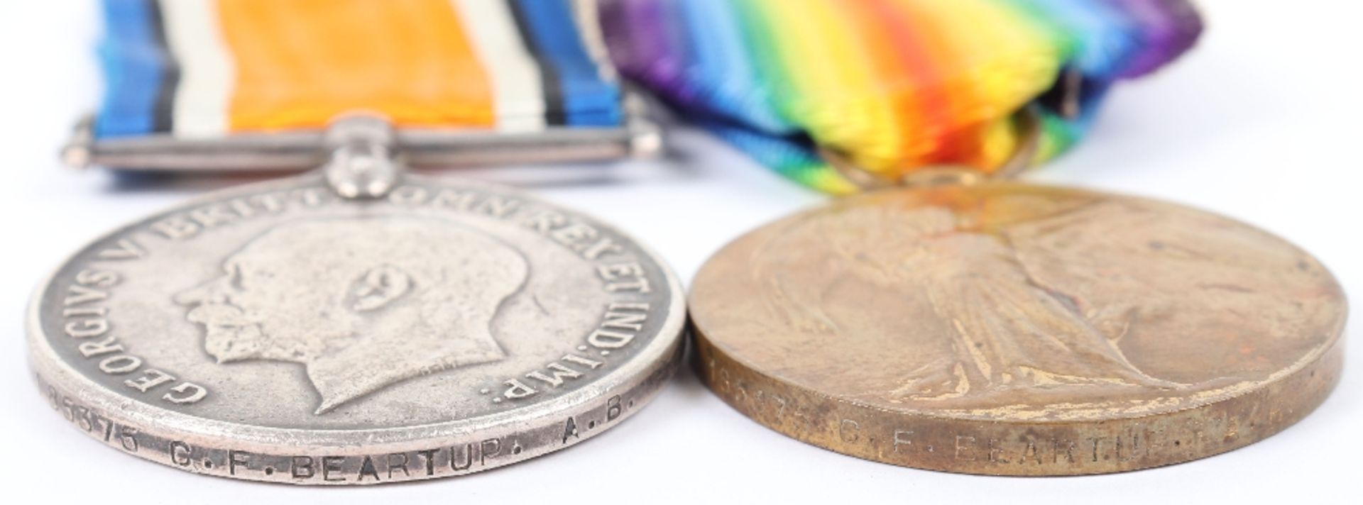 British Royal Navy WW1 Campaign and Royal Naval Fleet Reserve Long Service Medal Group of Six - Image 5 of 8