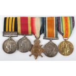 East West Africa, China 1900 and Great War Medal Group of Five Royal Navy