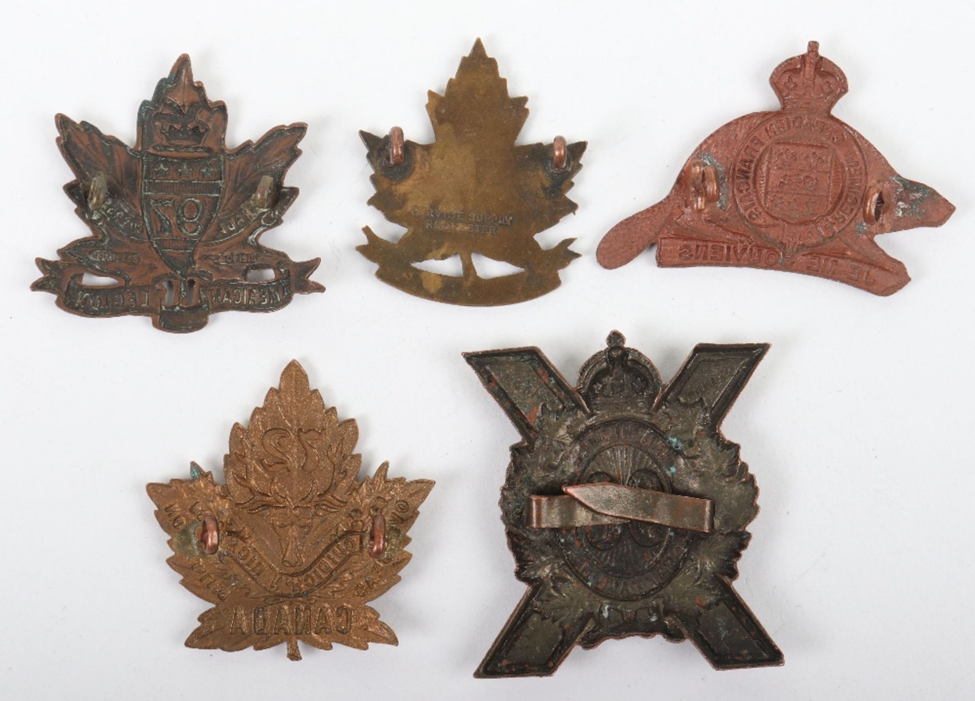 5x Canadian C.E.F Cap Badges - Image 2 of 2