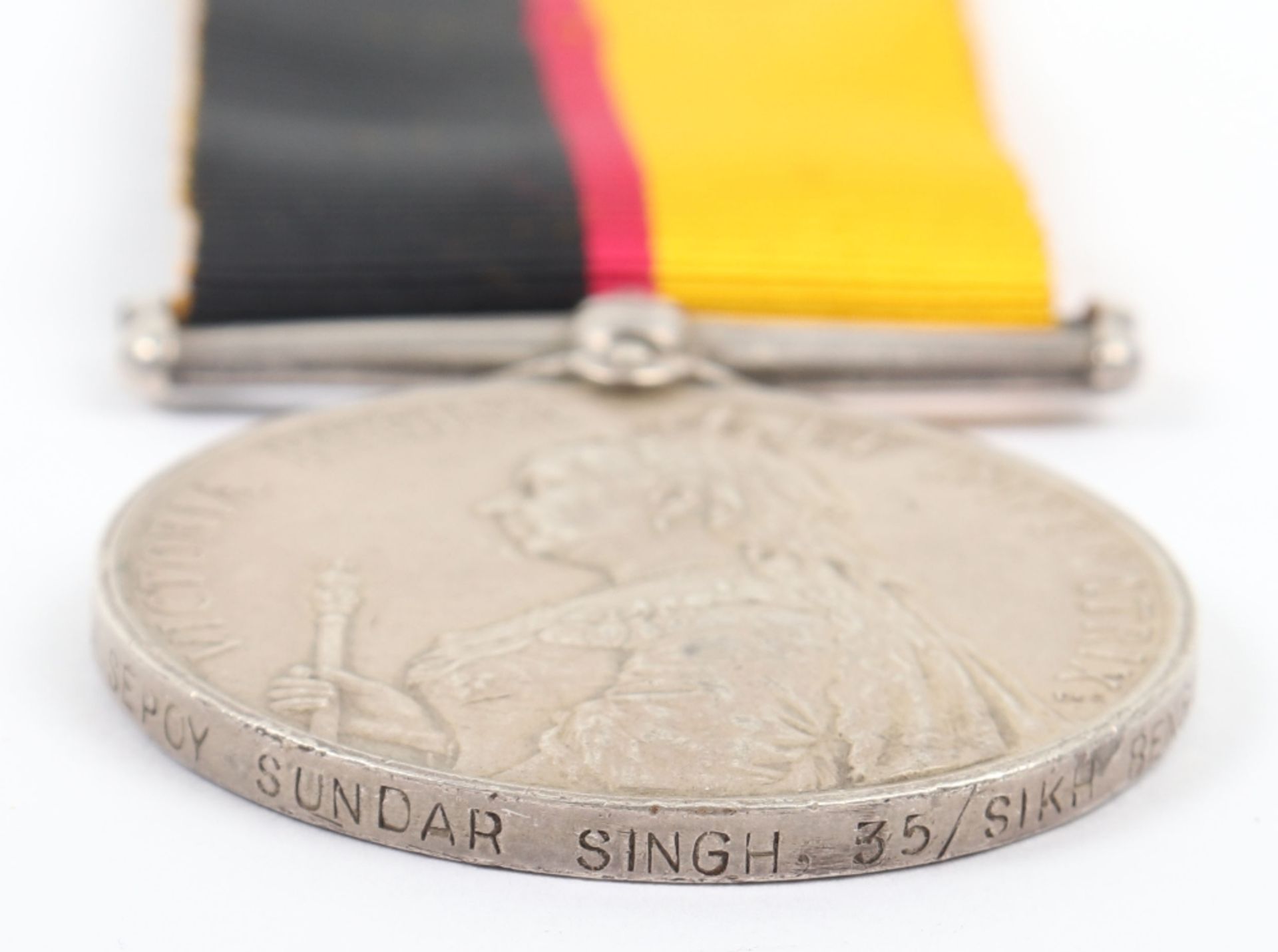 Queens Sudan Medal Sikh Bengal Infantry - Image 2 of 3