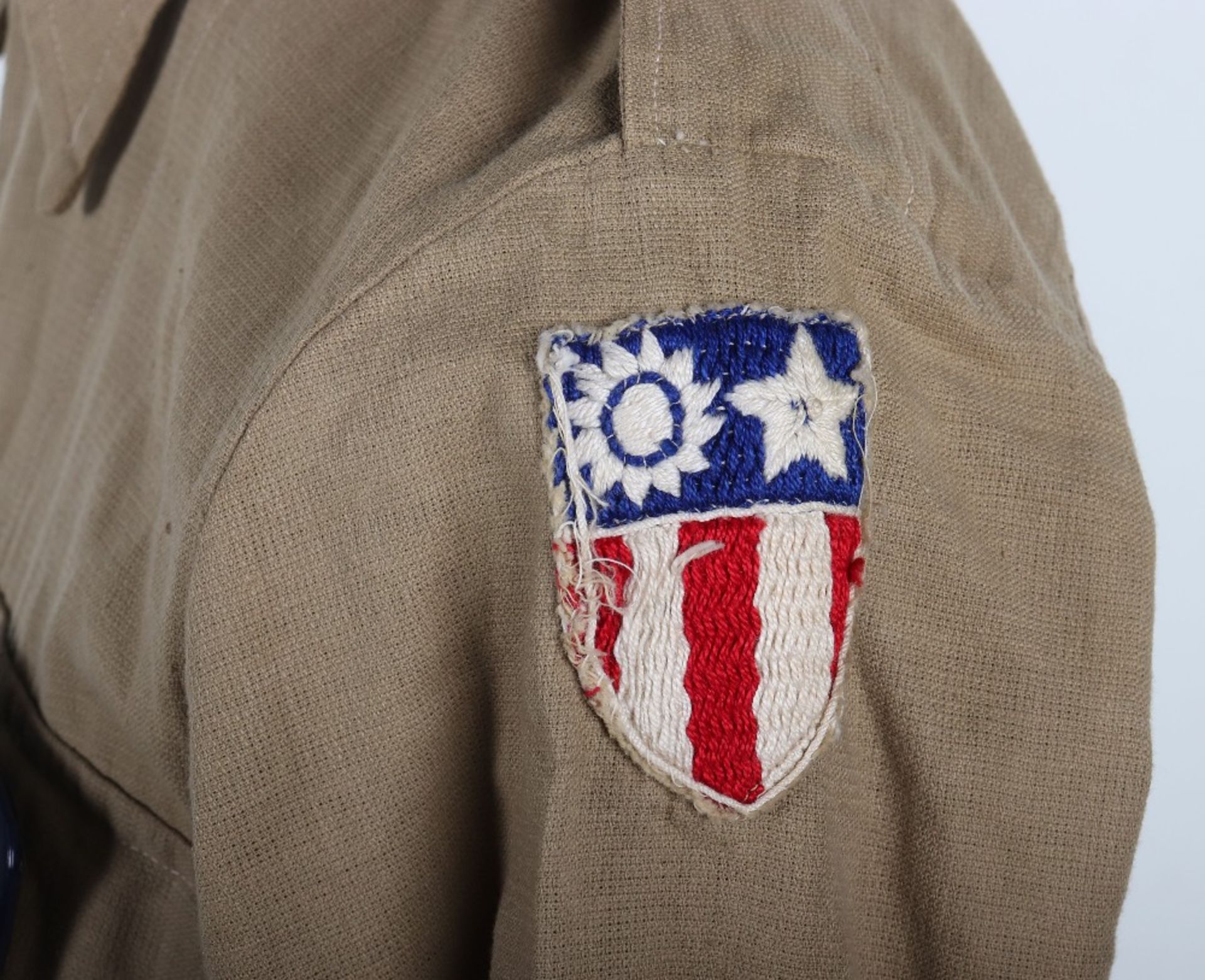 WW2 American C.B.I (China Burma India) Flying Tigers Tunic with Theatre Made Patches - Image 4 of 15