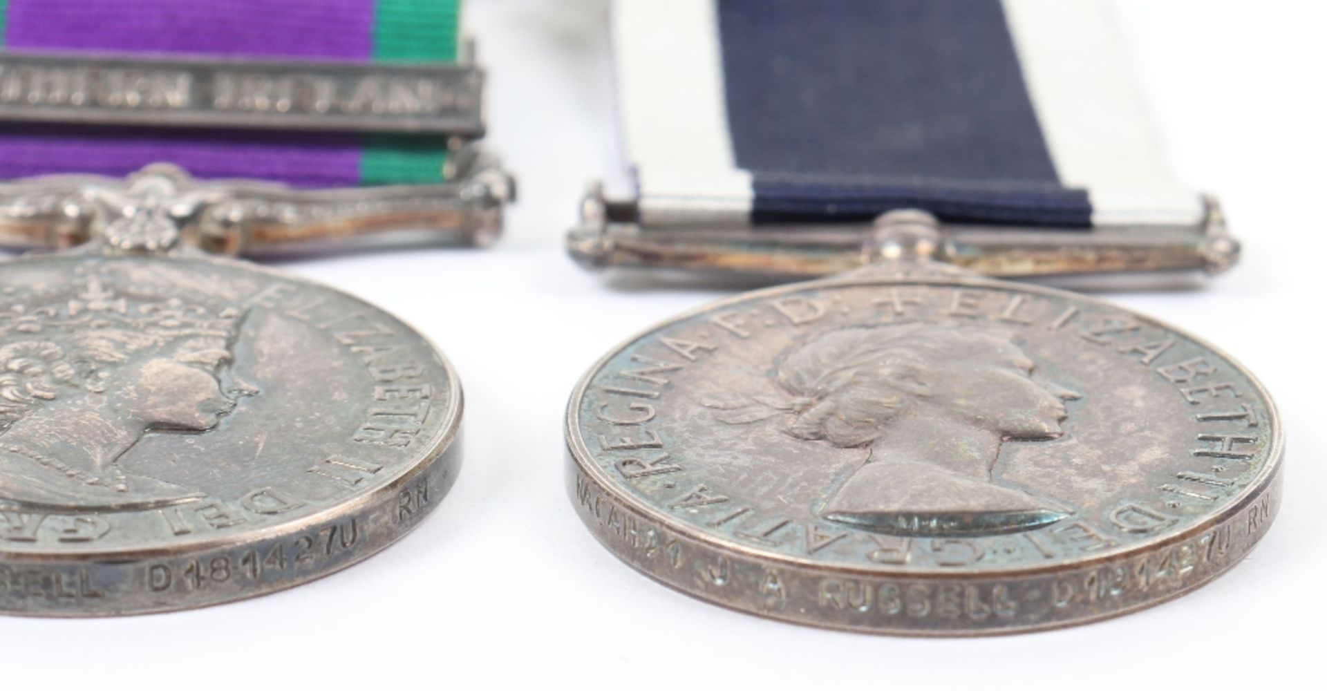 Scarce EIIR Royal Navy Fleet Air Arm Aircraft Handlers Medal Pair - Image 9 of 10