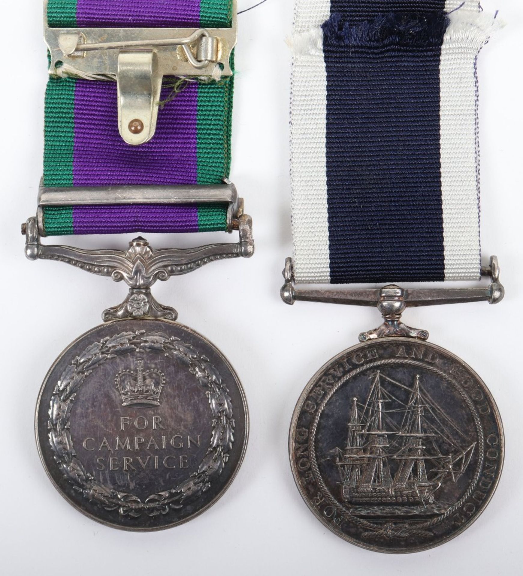 Scarce EIIR Royal Navy Fleet Air Arm Aircraft Handlers Medal Pair - Image 4 of 10