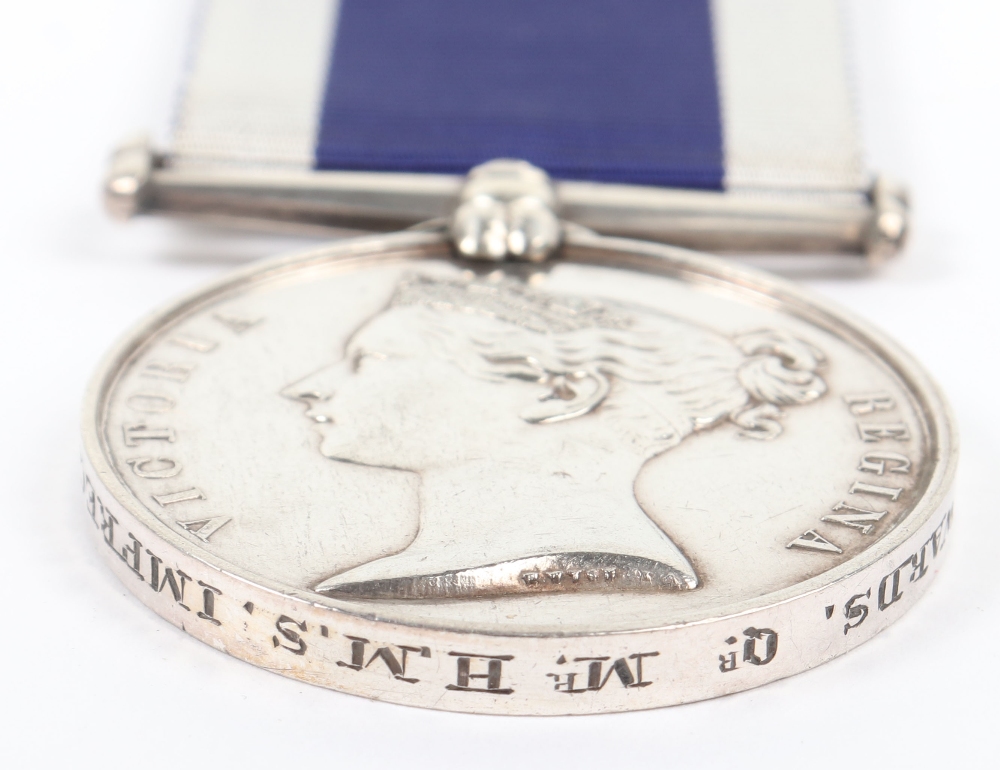 Victorian Naval Long Service Good Conduct Medal HMS Impregnable - Image 2 of 3