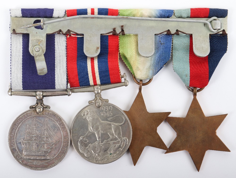 British Royal Naval Submariners Distinguished Service Medal Winners Long Service Medal Group of Four - Image 3 of 3