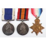 Royal Marines Light Infantry / Royal Marine Brigade Great War Casualty Medal Group of Three