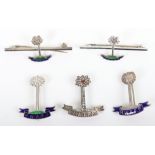 5x Fine Quality Royal West African Frontier Force (R.W.A.F.F) Sweetheart Brooches