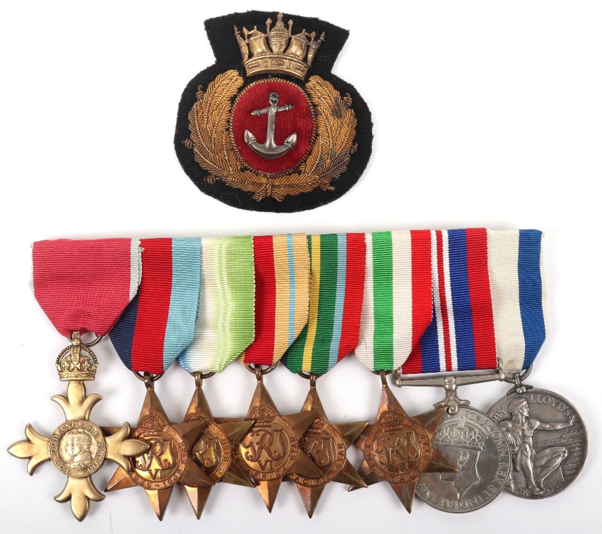 Rare WW2 Merchant Navy SS Dover Hill Arctic Convoys OBE and Lloyds War Medal for Bravery at Sea Meda