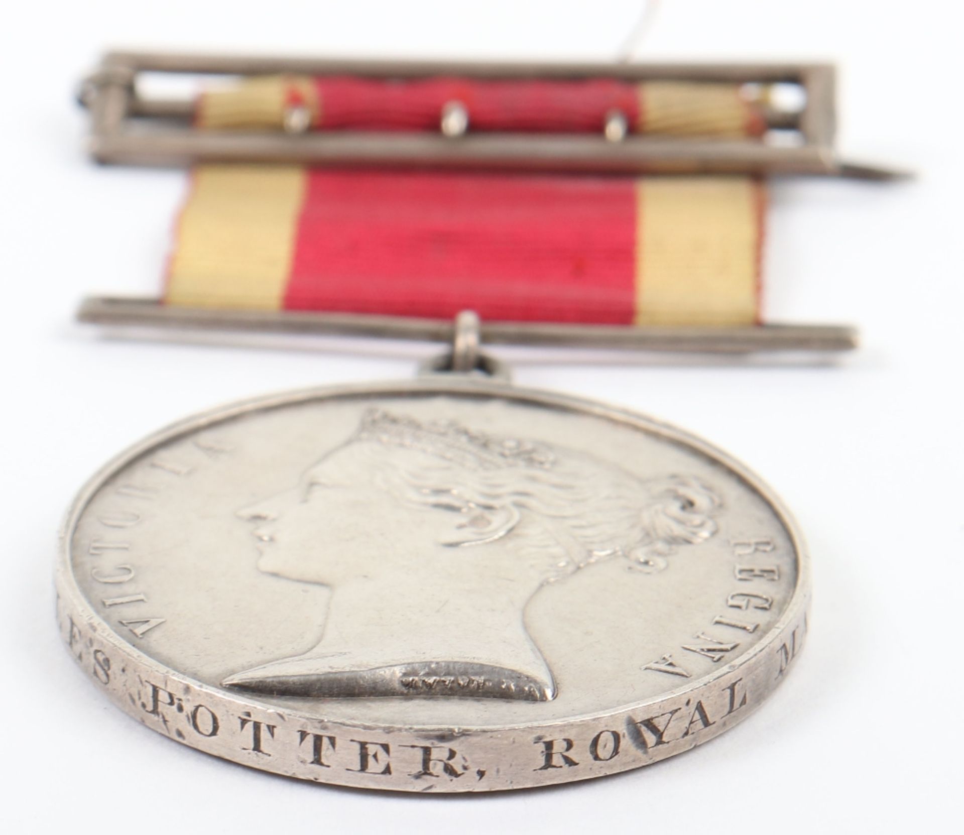 Victorian China 1842 War Medal Royal Marines - Image 3 of 5