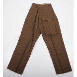 Rare 1945 Dated Special Pattern Battle Dress Trousers Issued to the British Paratroopers