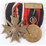 Third Reich Court Mounted Medal Pair