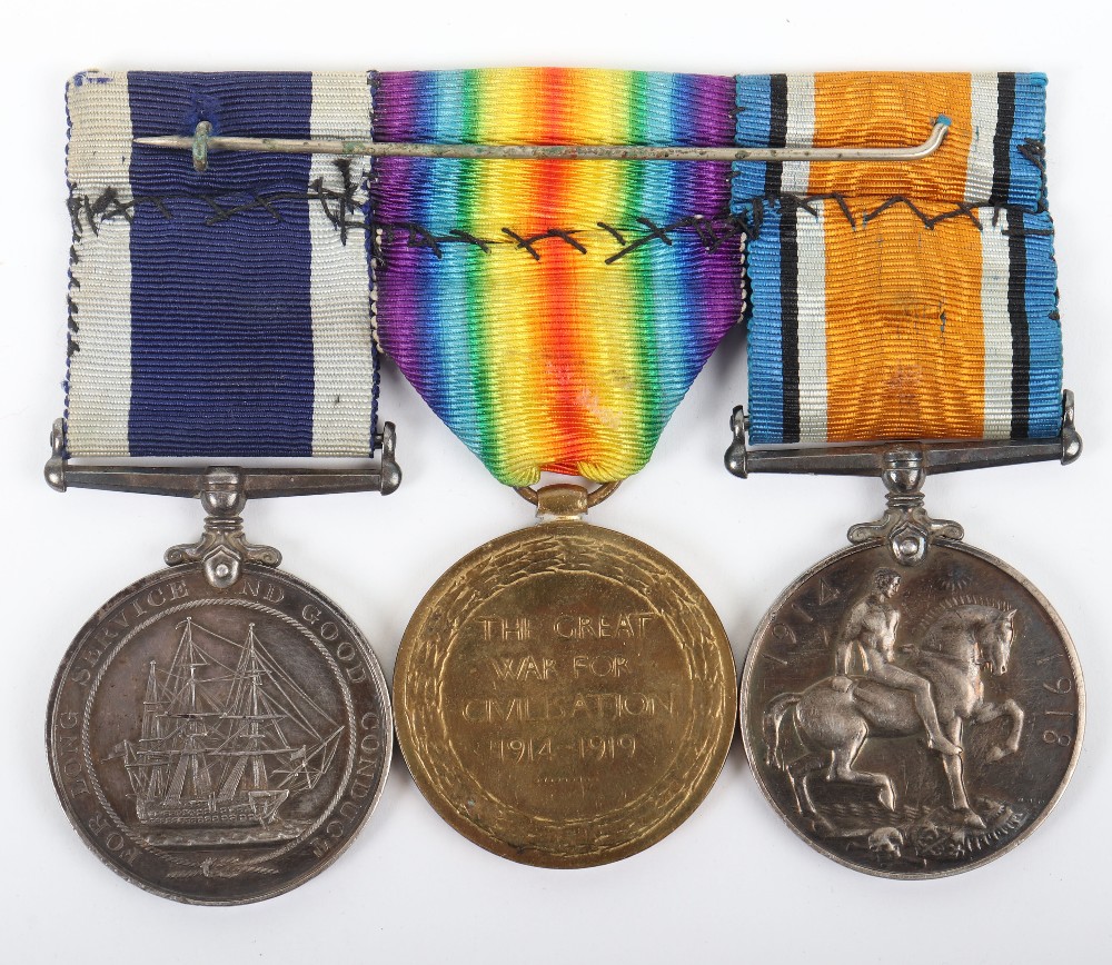 British Submariners Long Service Medal Trio - Image 4 of 4