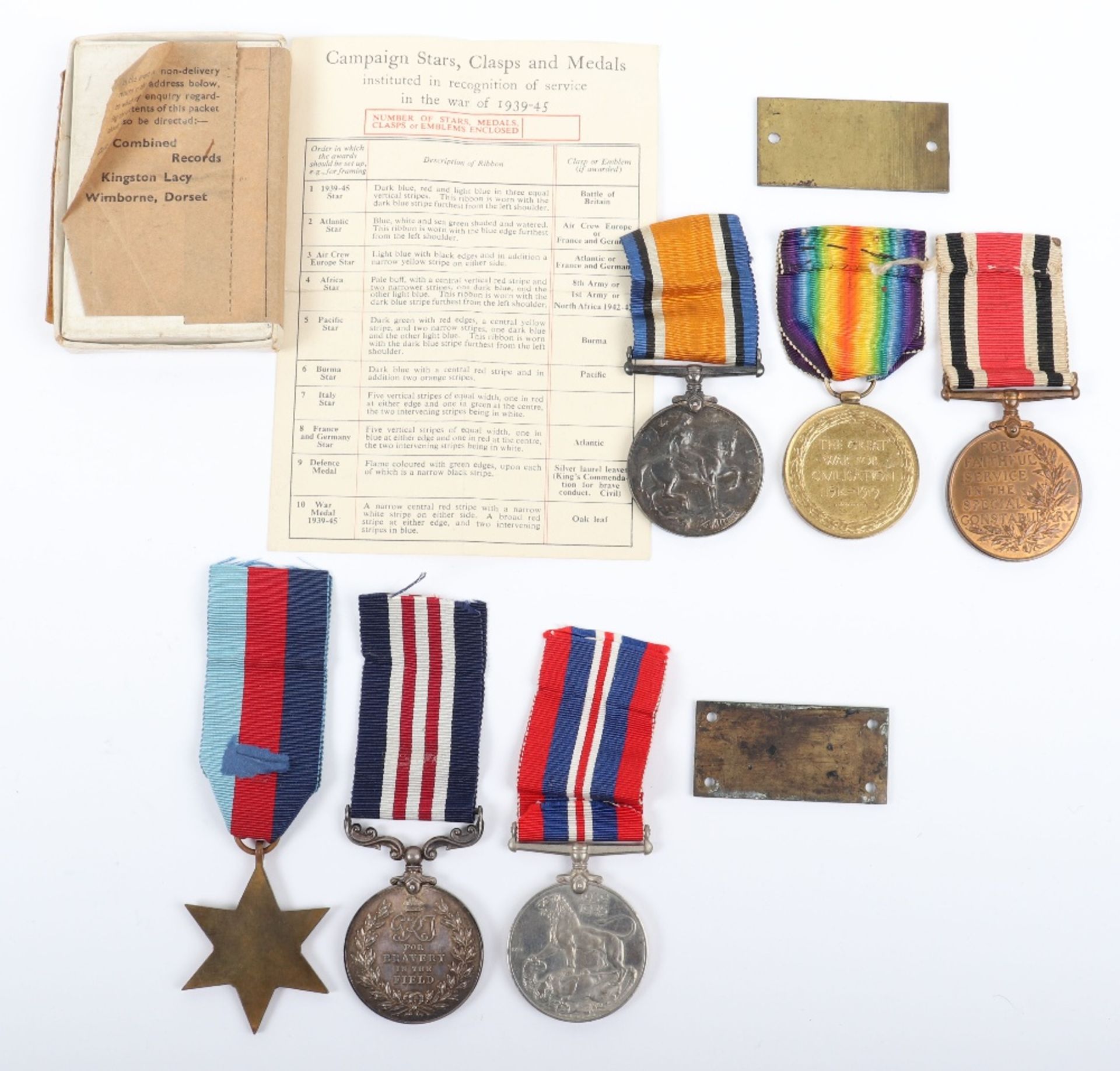 Scarce WW2 Corps of Military Police Field Security Wing Fall of France 1940 Military Medal (M.M) Cas - Image 9 of 11