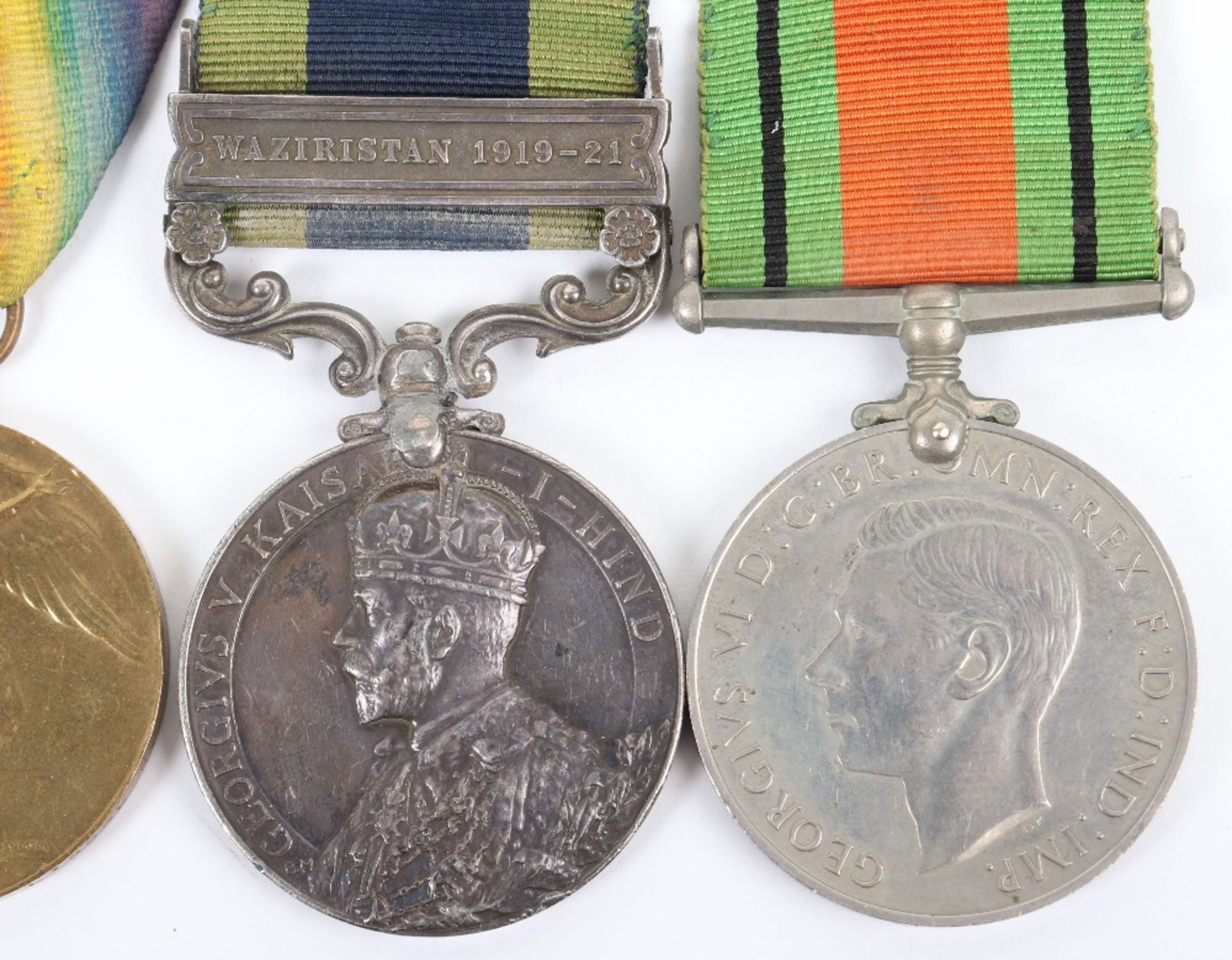 Great War and Waziristan Campaign Medal Group of Four Kings Liverpool Regiment and Cameron Highlande - Bild 3 aus 8