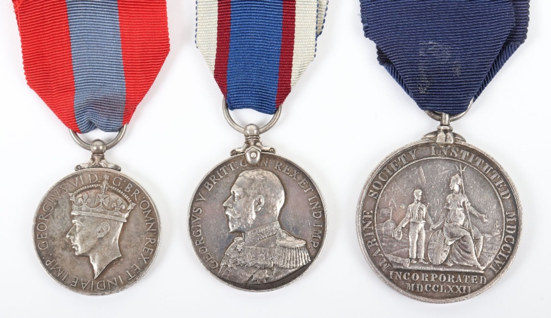 British Royal Navy WW1 Campaign and Royal Naval Fleet Reserve Long Service Medal Group of Six - Image 3 of 8