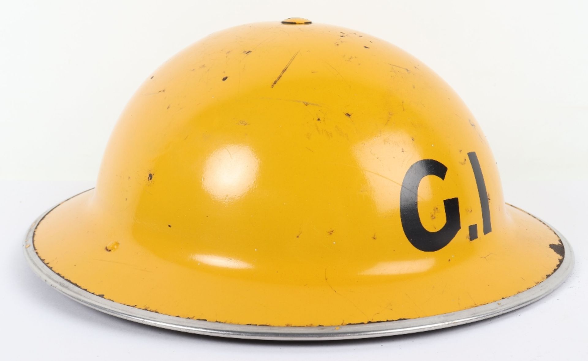 WW2 British Home Front Gas Inspectors Steel Helmet - Image 5 of 8