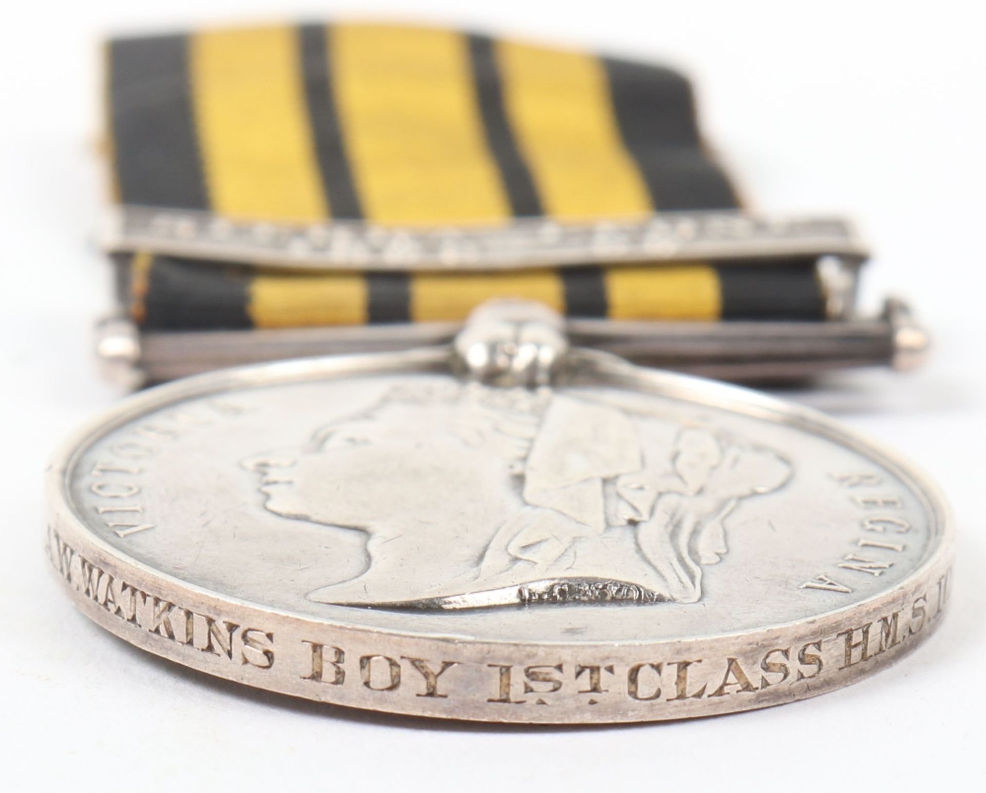 Royal Navy Great War and Victorian Naval Long Service Medal Group - Bild 6 aus 16