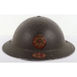 WW2 British National Fire Service (NFS) Steel Helmet