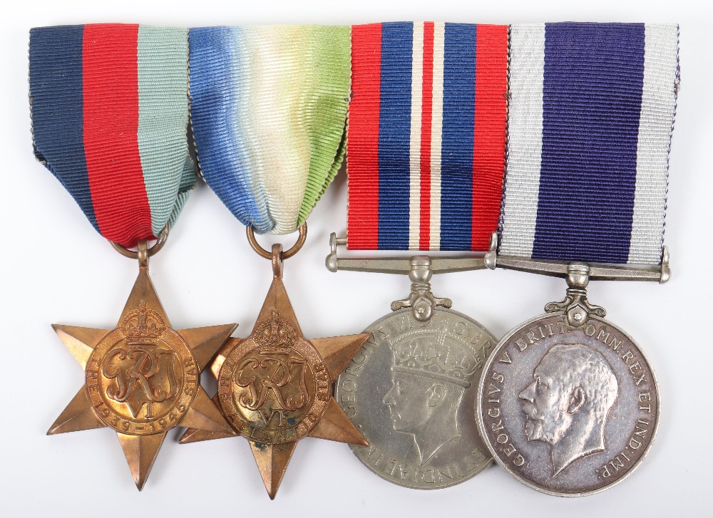 British Royal Naval Submariners Distinguished Service Medal Winners Long Service Medal Group of Four