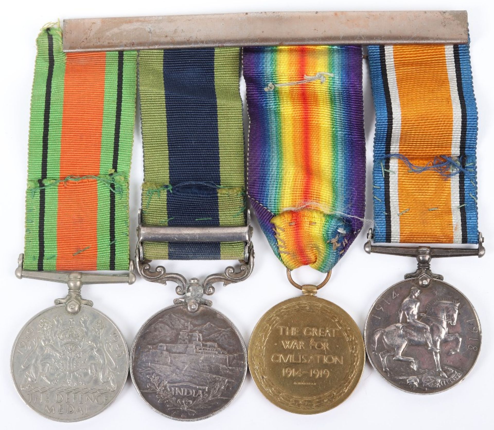 Great War and Waziristan Campaign Medal Group of Four Kings Liverpool Regiment and Cameron Highlande - Bild 6 aus 8