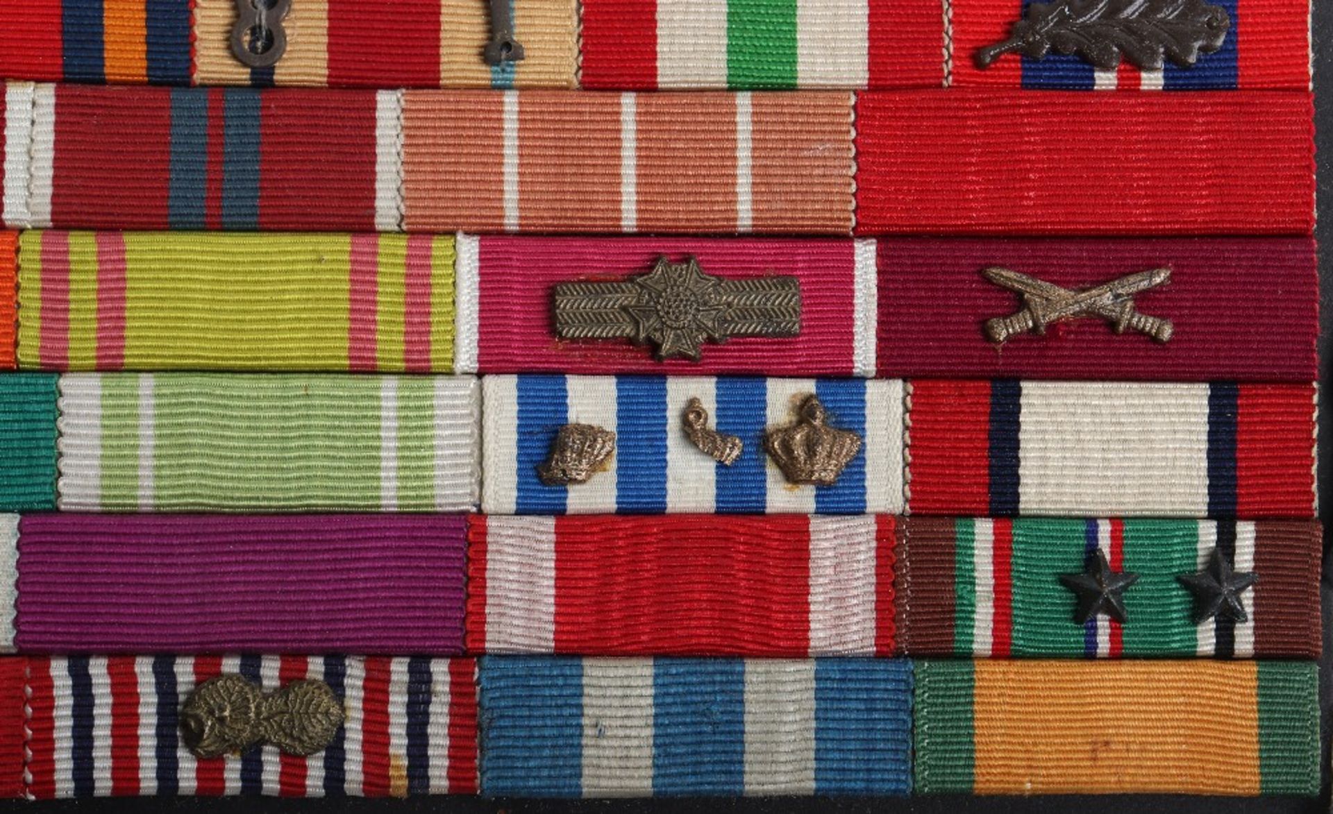 WW2 British Uniform Ribbon Bar with Foreign Awards - Image 3 of 4