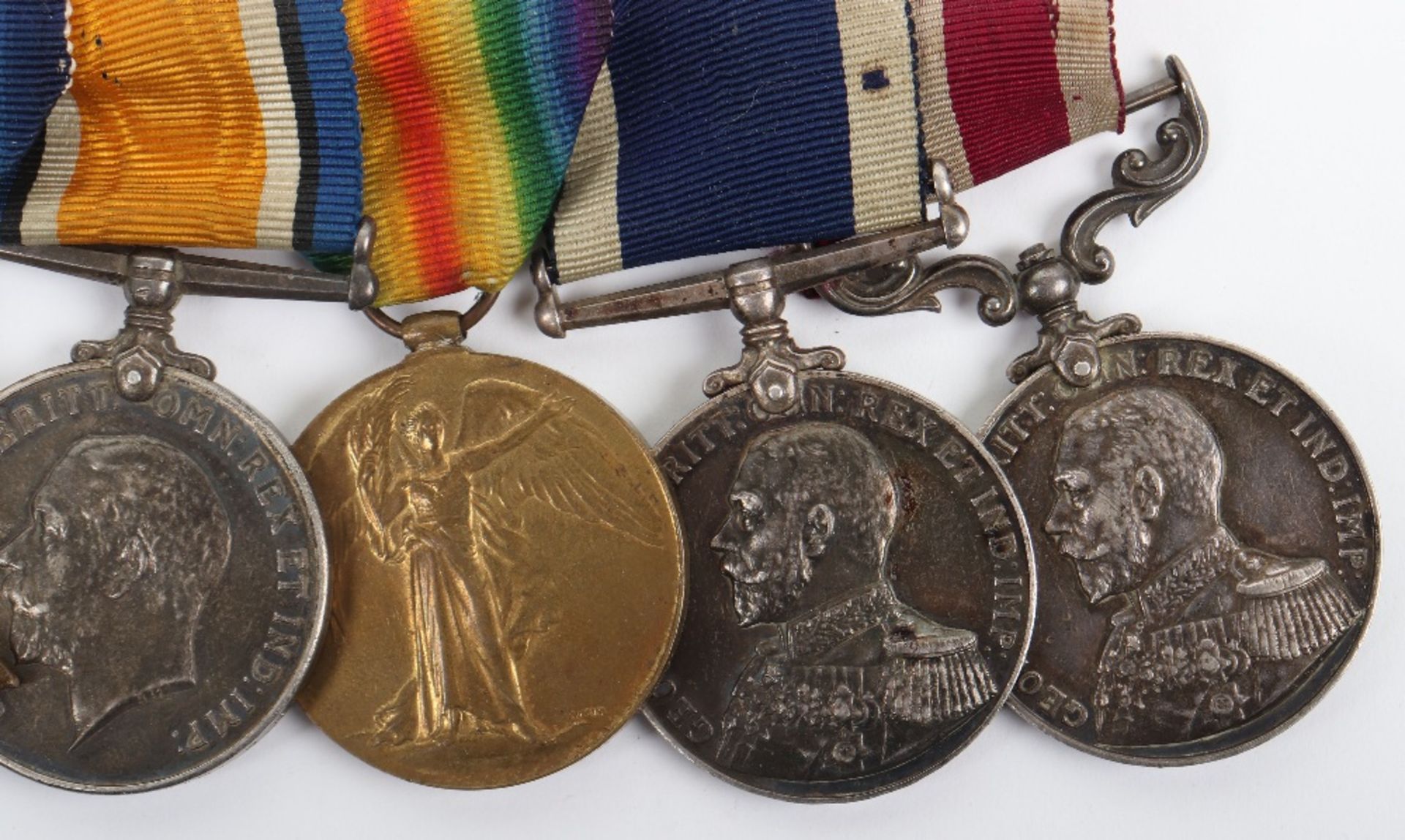 Great War Royal Naval Long Service and Meritorious Service Medal Group of Six - Image 3 of 10