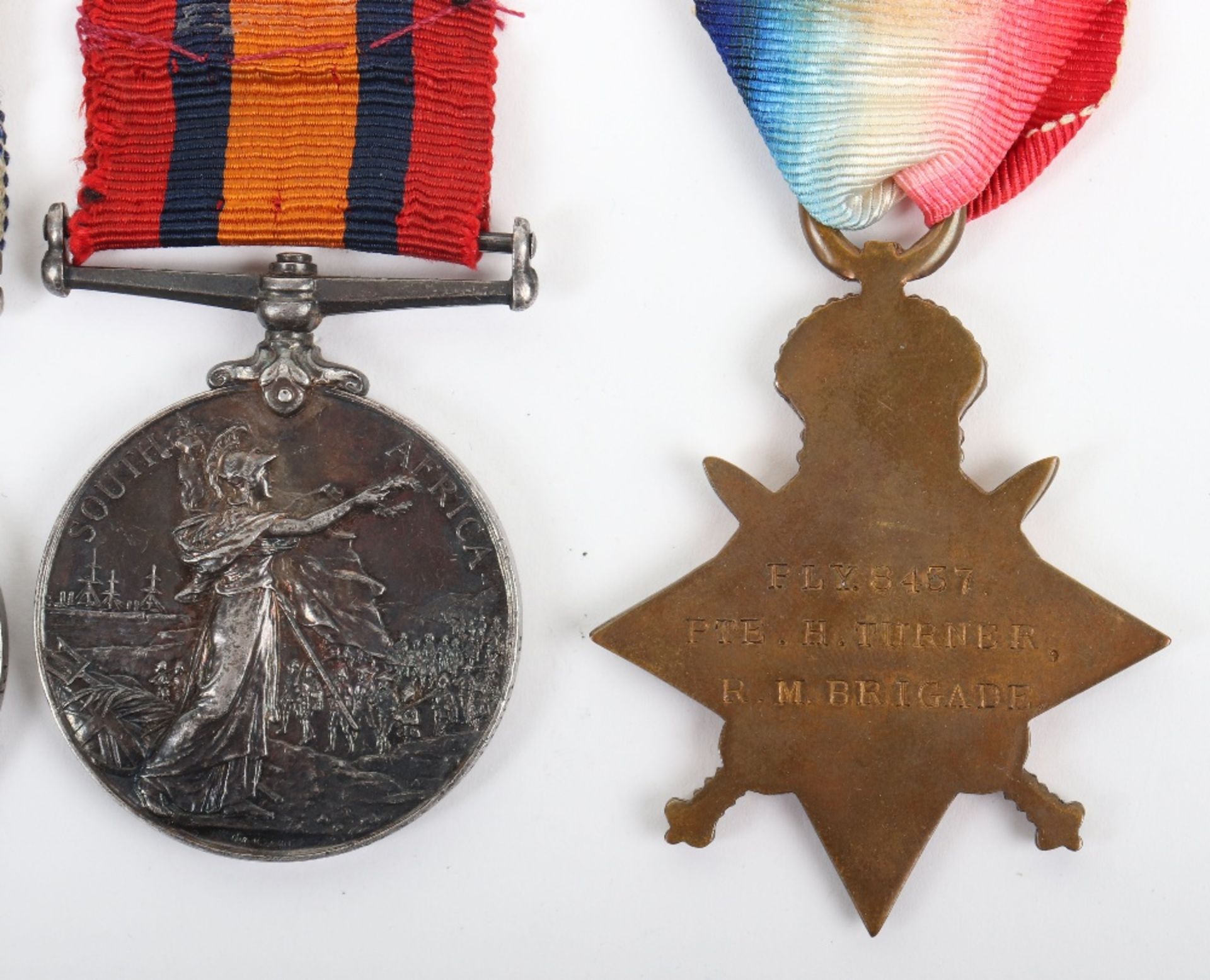 Royal Marines Light Infantry / Royal Marine Brigade Great War Casualty Medal Group of Three - Image 5 of 5