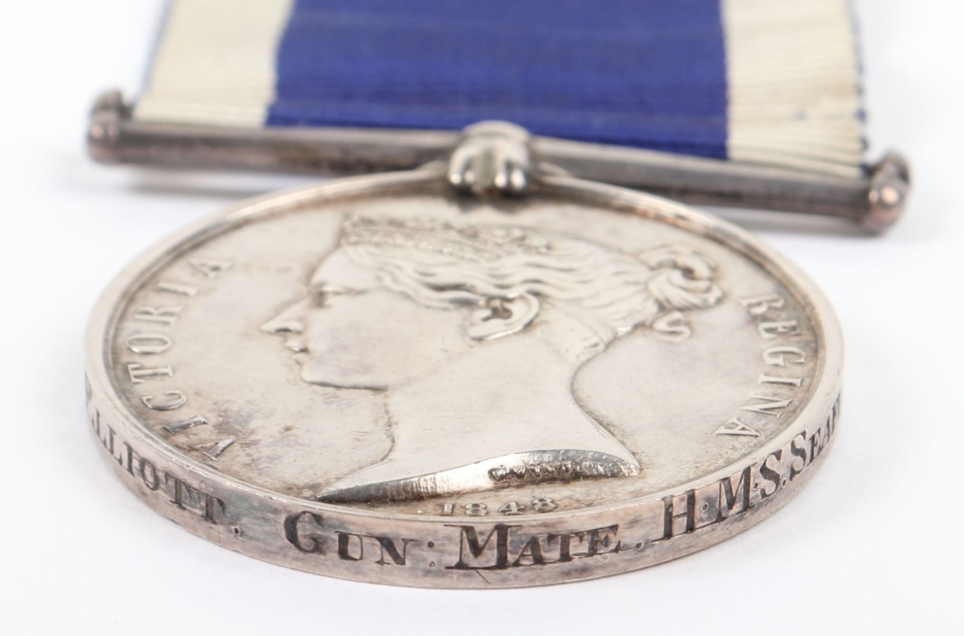 Victorian Naval Long Service Good Conduct Medal HMS Seaflower - Image 2 of 3