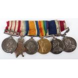 Great War Royal Naval Long Service and Meritorious Service Medal Group of Six