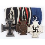 Imperial German and Third Reich Court Mounted Medal Group of Three