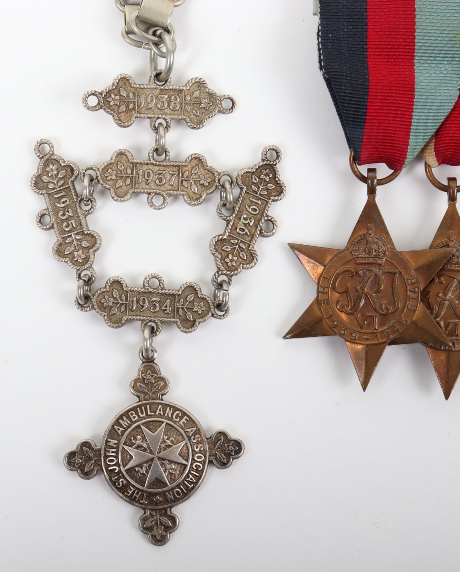 WW2 British Royal Navy and St Johns Ambulance Long Service Medal Group of Eight - Image 5 of 11