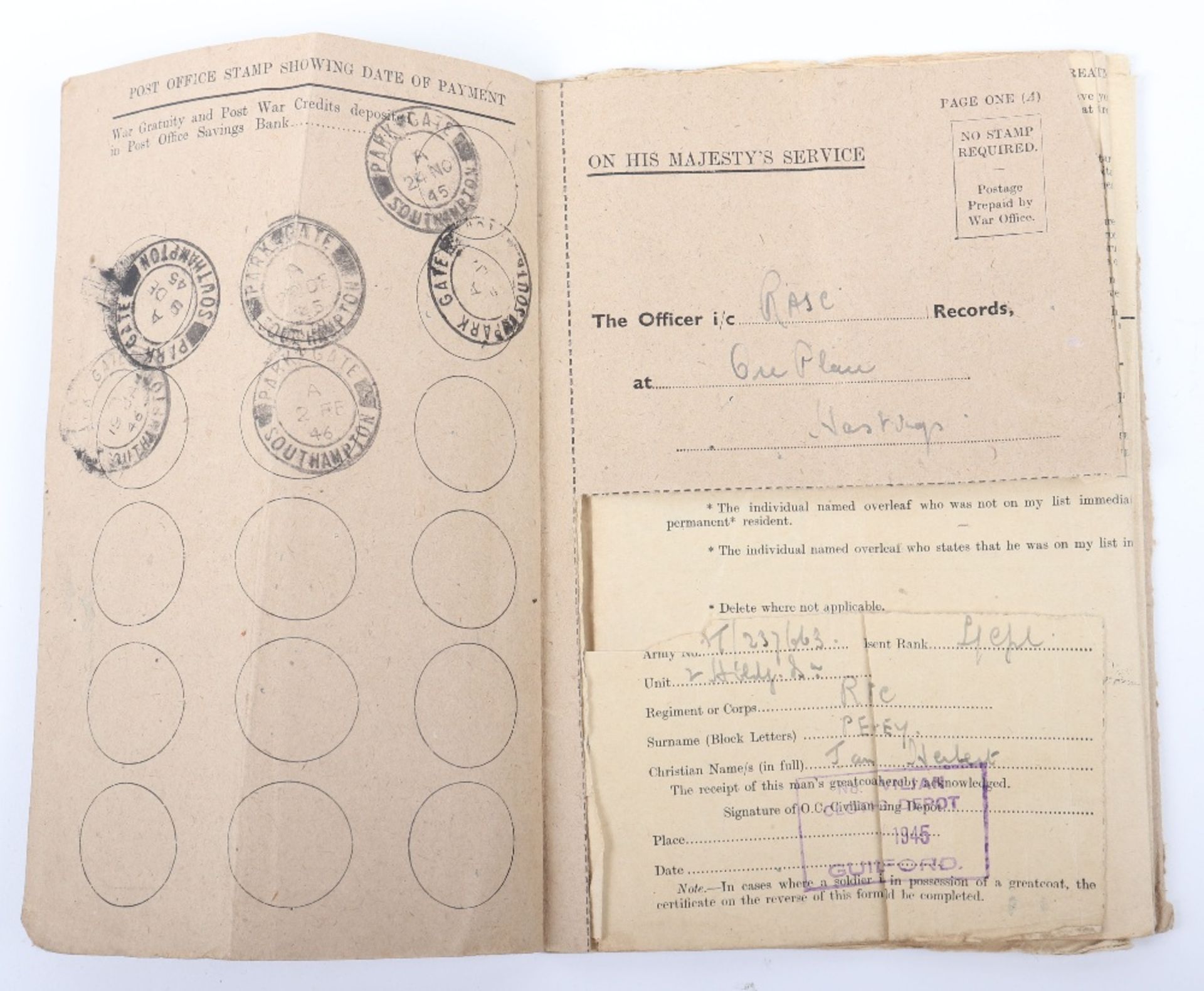 The Penney Family Medal Groups of 1st / 9th Cyclist Battalion Hampshire Regiment and Russian Operati - Image 13 of 13