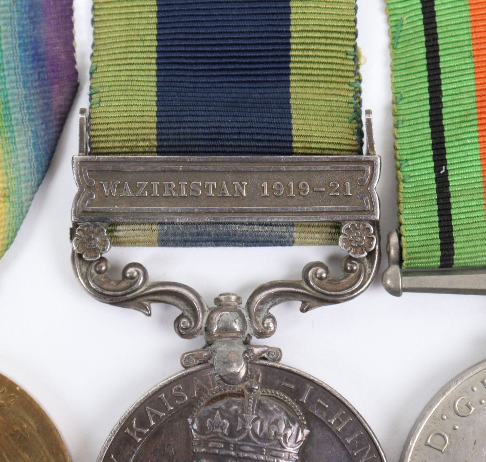Great War and Waziristan Campaign Medal Group of Four Kings Liverpool Regiment and Cameron Highlande - Bild 5 aus 8