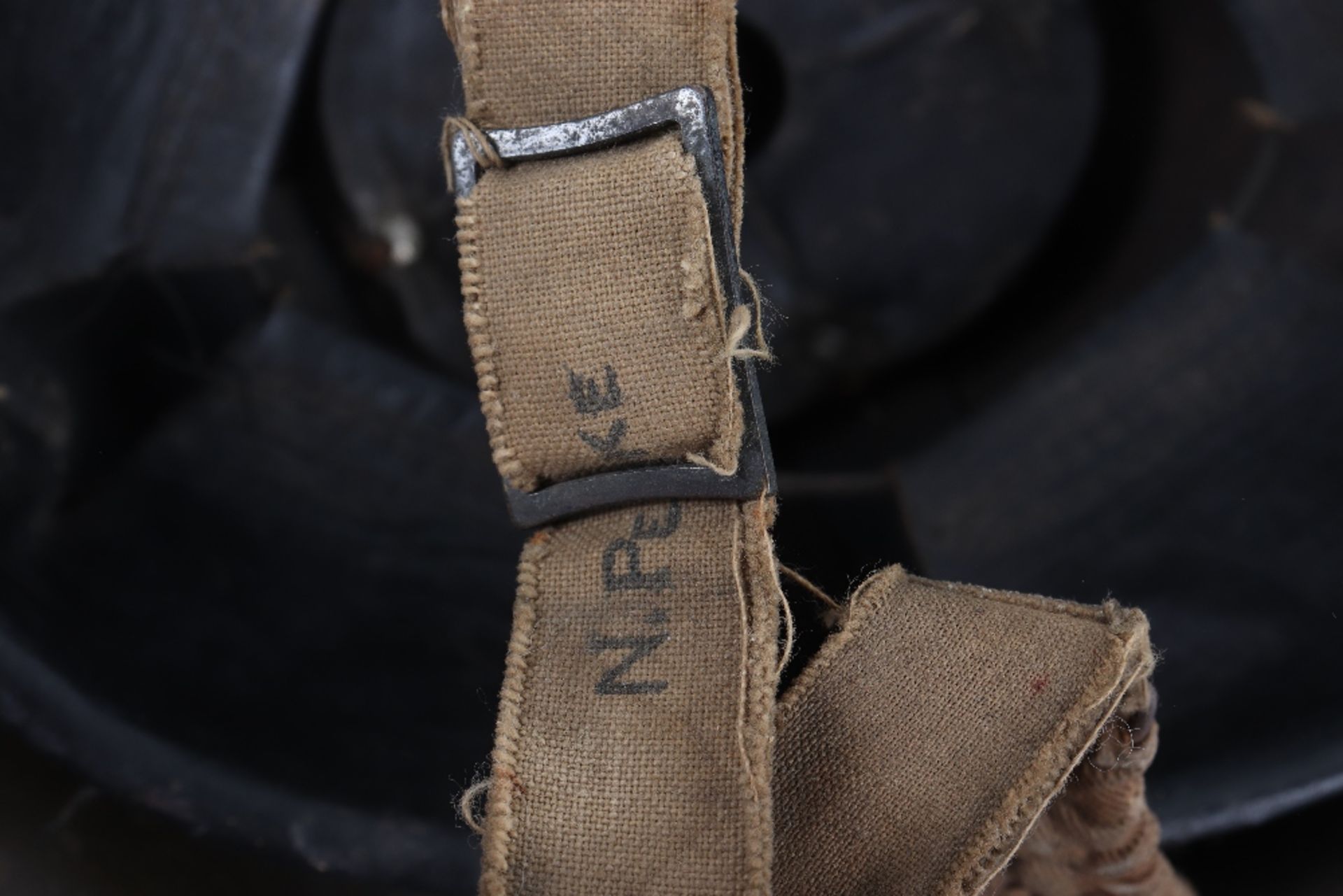 WW2 British Home Front Gas Inspectors Steel Helmet - Image 8 of 8