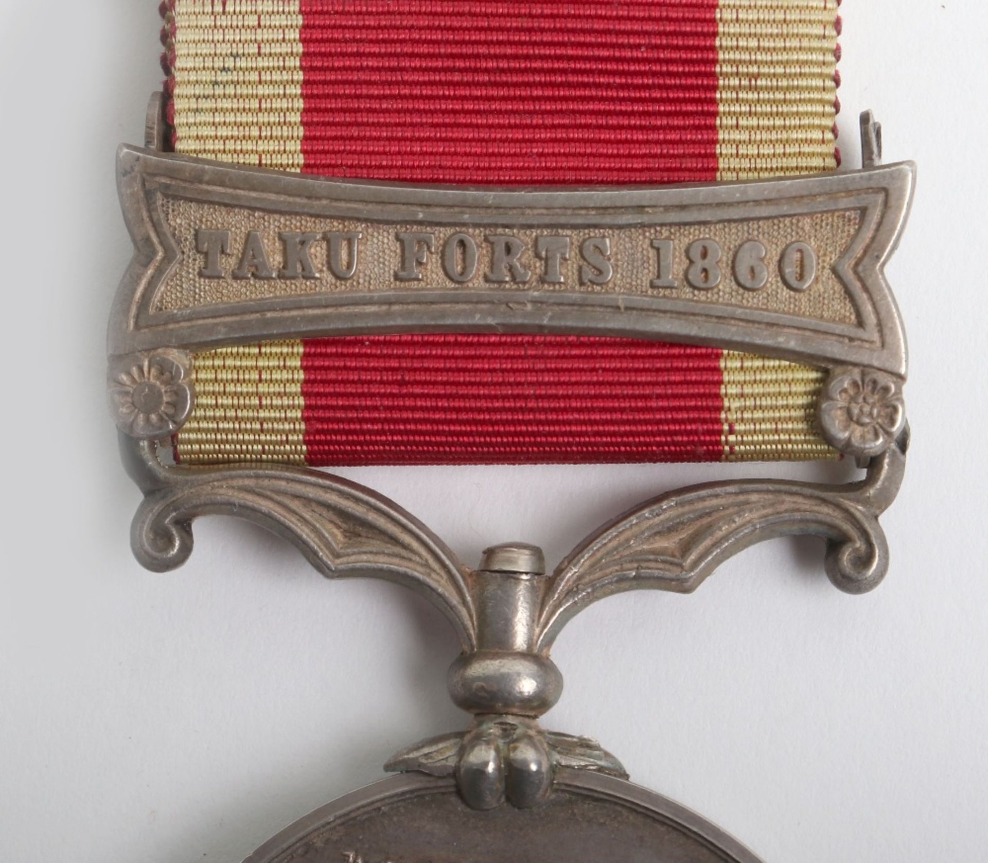 Victorian 2nd China War 1857-60 Medal Acting Lieutenant HM Steam Frigate Ferooz Indian Navy - Image 2 of 6