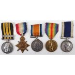 Royal Navy Great War and Victorian Naval Long Service Medal Group