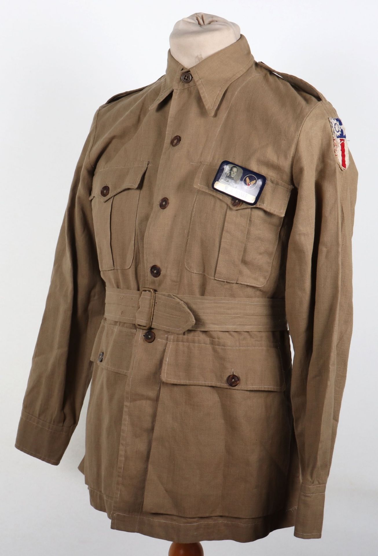 WW2 American C.B.I (China Burma India) Flying Tigers Tunic with Theatre Made Patches - Image 3 of 15