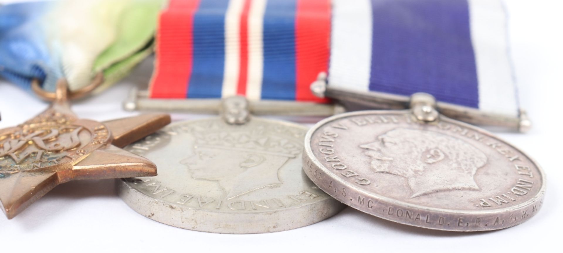 British Royal Naval Submariners Distinguished Service Medal Winners Long Service Medal Group of Four - Image 2 of 3