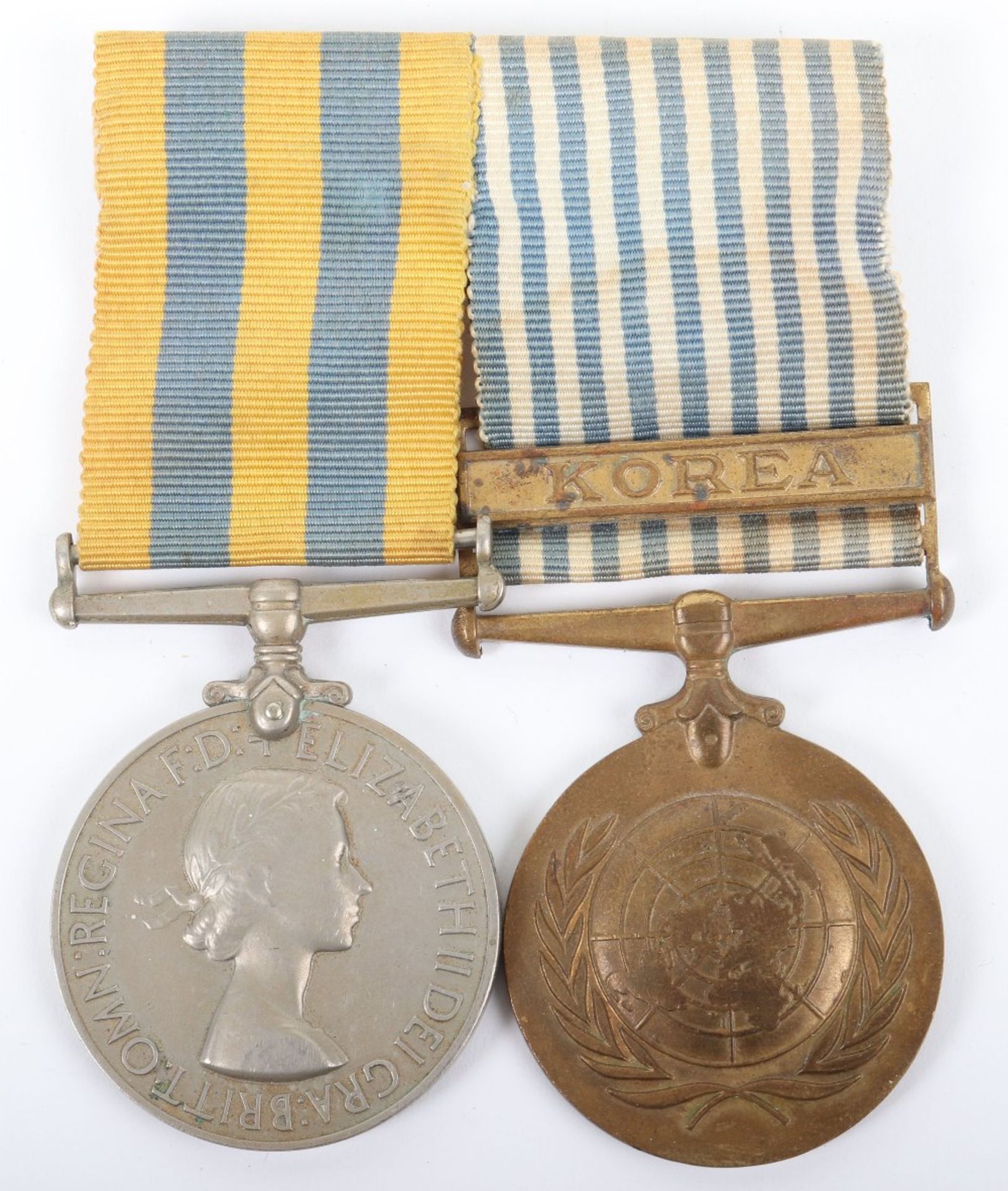 Royal Navy Korean War Medal Pair of Lieutenant Commander David Norman Dalton Royal Navy, Served on H