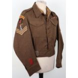 WW2 British 11th (Prince Albert’s Own) Hussars 7th Armoured Division Battle Dress Blouse