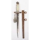 Rare Personalised WW2 German Kriegsmarine Officers Dress Dagger