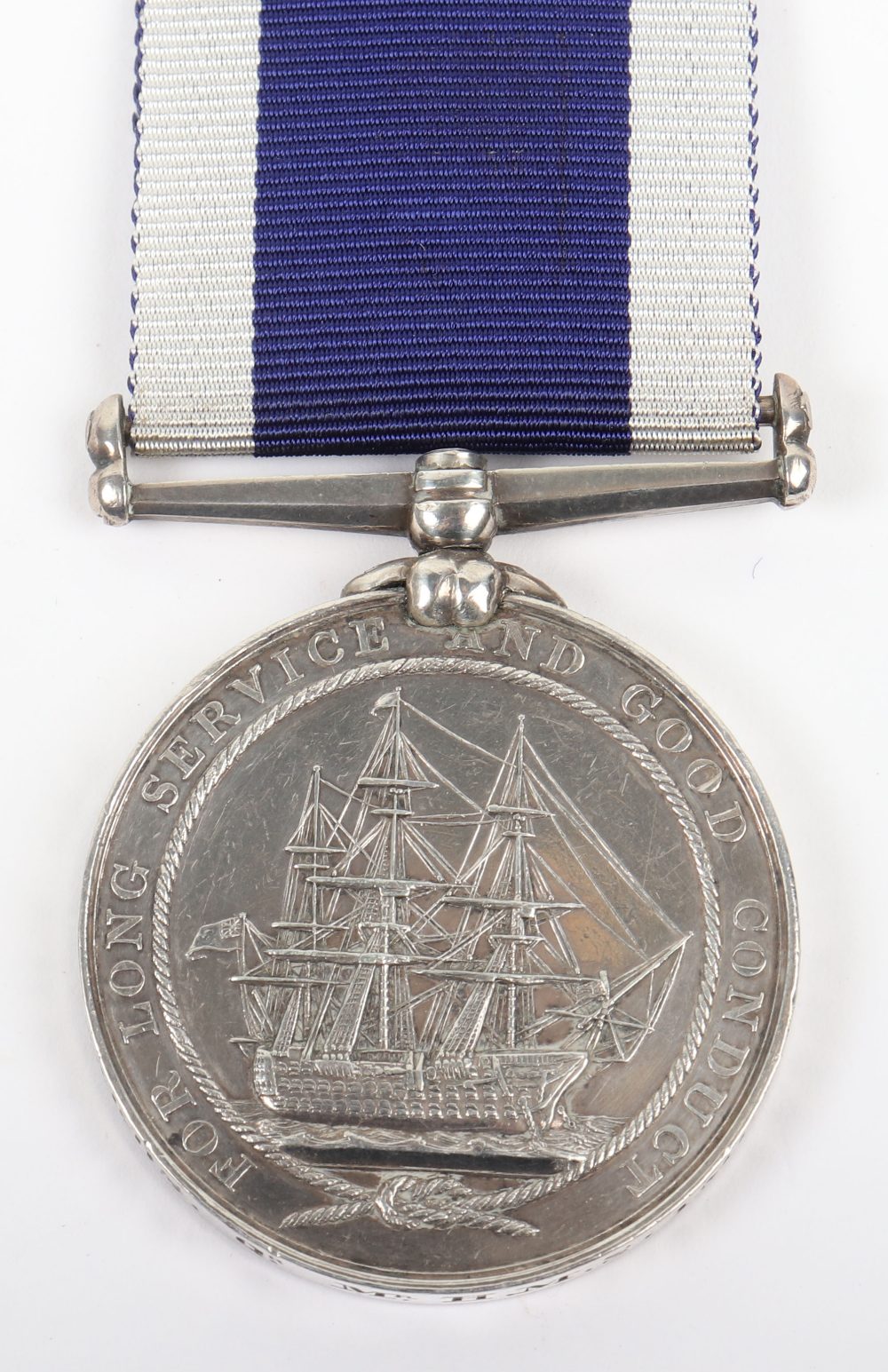 Victorian Naval Long Service Good Conduct Medal HMS Impregnable - Image 3 of 3