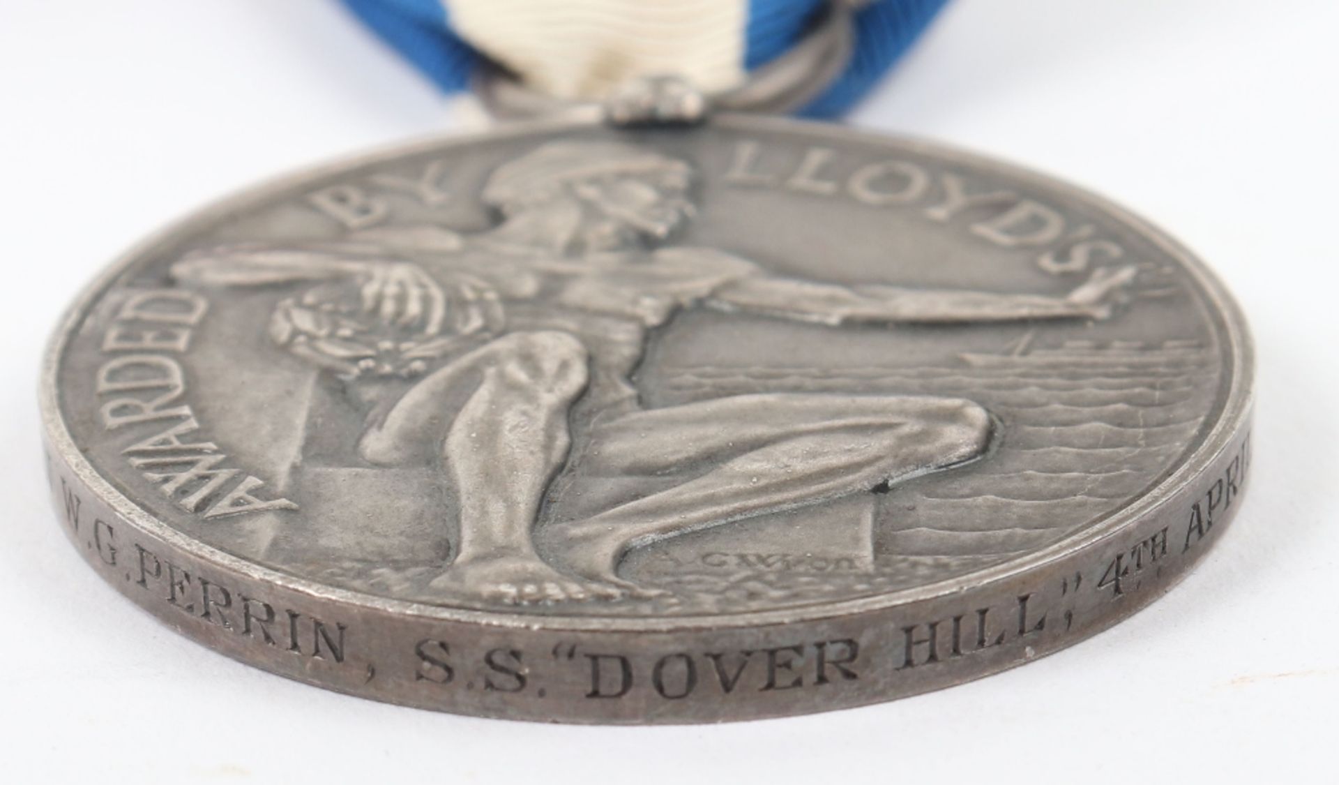 Rare WW2 Merchant Navy SS Dover Hill Arctic Convoys OBE and Lloyds War Medal for Bravery at Sea Meda - Image 4 of 5