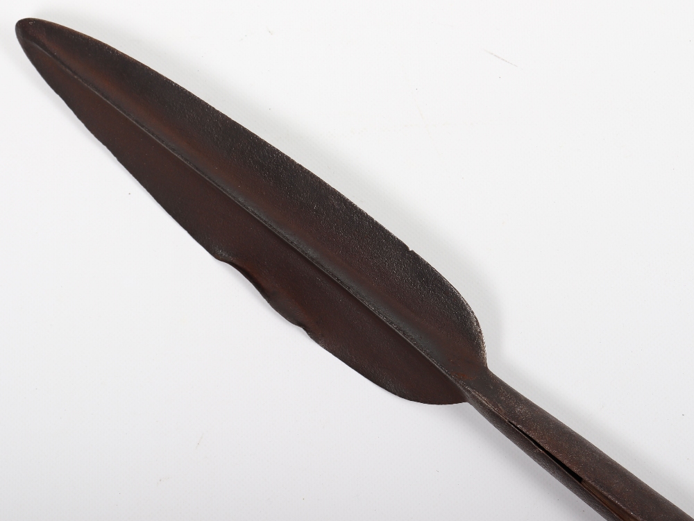 Almost Matched Pair of Sudanese Spears c.1880 - Image 10 of 18