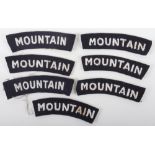 7x British 52nd Lowland Division “MOUNTAIN” Shoulder Titles