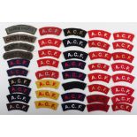 Selection of Army Cadet Force Cloth Shoulder Titles